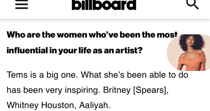 Tyla in Billboard interview