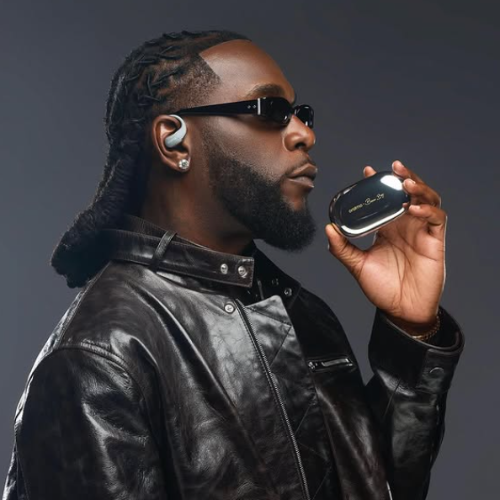 Picture of Burna Boy in black leather jacket and dark shades